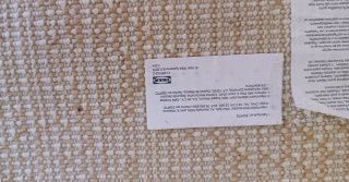 Alfombra IKEA color crudo, blanco roto. NUEVA