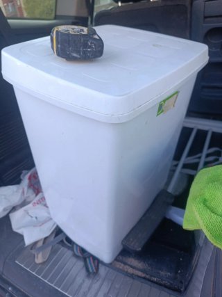 Cubo basura 25L blanco