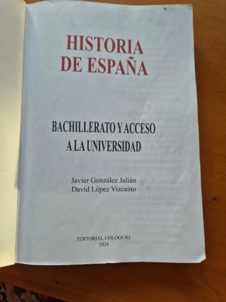 Libro de Historia de España edicion actualizada