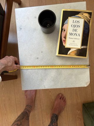 Mesita Auxiliar Zara Home Mármol y Metal