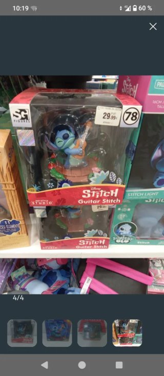 Figura Disney Stitch Guitarra Abystyle nueva.