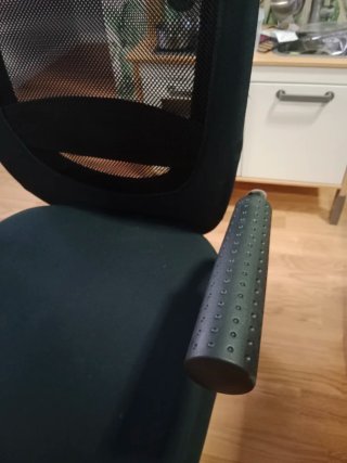 Silla de oficina Ikea negra y verde