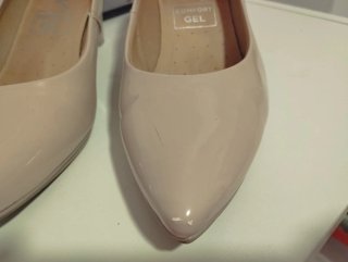 Zapatos de tacón Chamby beige mujer