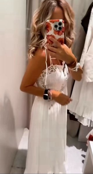 Vestido blanco Zara