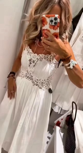 Vestido blanco Zara