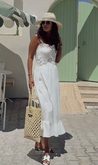 Vestido blanco Zara