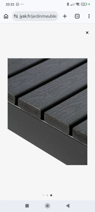 Banco exterior metal y madera