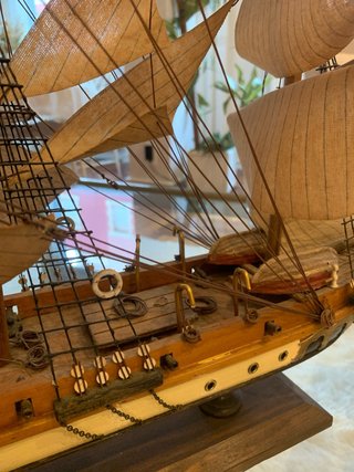 Maqueta Barco Vela Madera