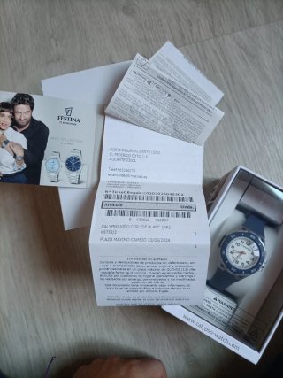 Reloj Calypso Júnior Azul y Blanco