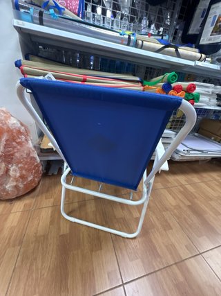 Silla de Playa Plegable Azul