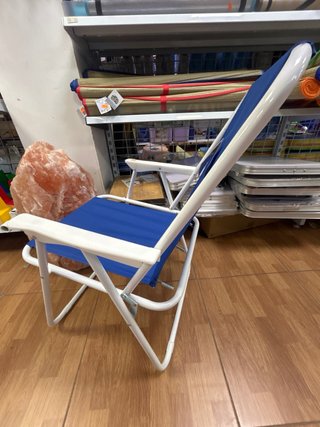 Silla de Playa Plegable Azul