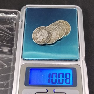 🇪🇦 4 MONEDAS PUERTO RICO 10 CENTAVOS