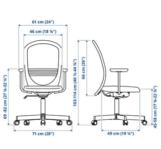 Silla ergonómica oficina negra