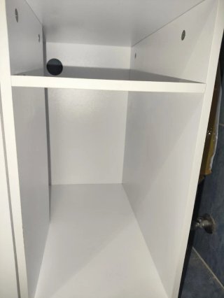 Mueble arenero para gatos blanco