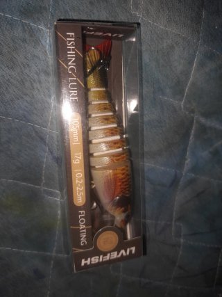 Señuelo pesca articulado LIVEFISH 105mm 17g