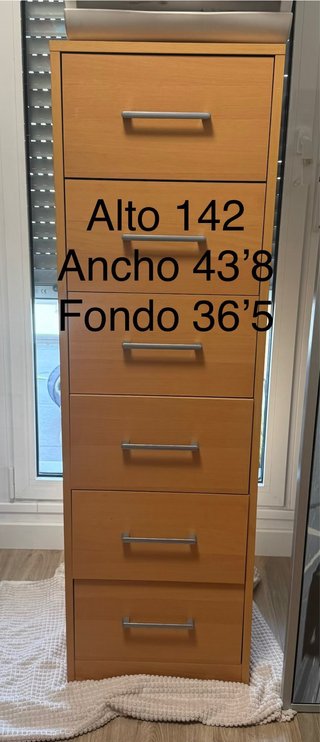 2 Cajoneras de madera y metal