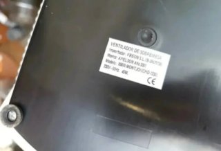 Ventilador de mesa blanco