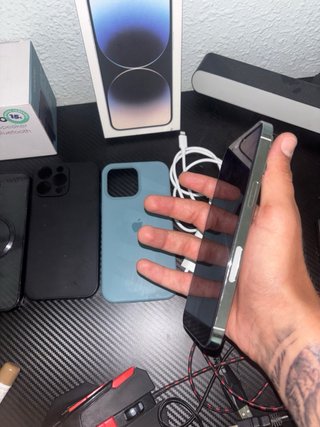 iPhone 14 Pro Max Blanco Bordes Espejo
