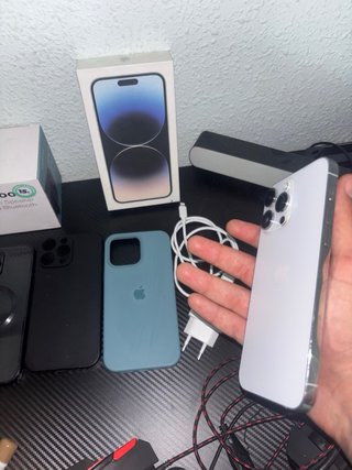iPhone 14 Pro Max Blanco Bordes Espejo