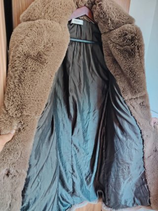 Abrigo Mango Beige Talla L