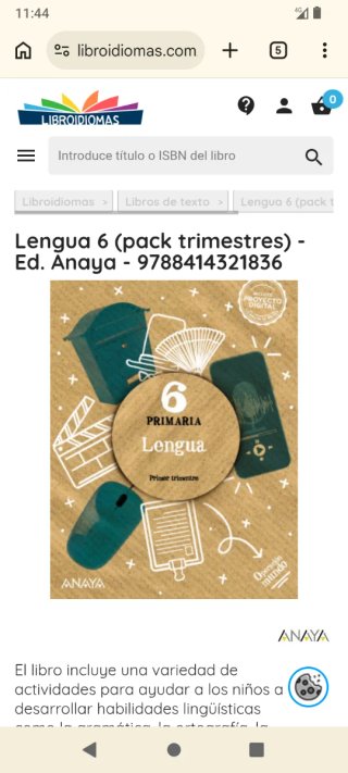 Pack libros lengua 6 primaria