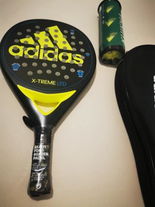 Pala Padel Adidas X-Treme LTD + Funda + Bolas