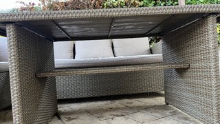 Mesa ratán exterior gris