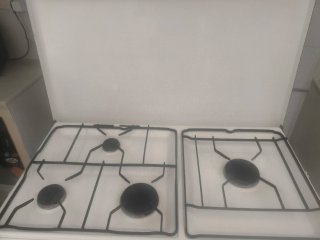 Horno de gas blanco