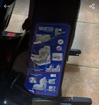 Silla de coche Sparco azul