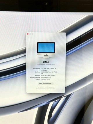 Apple iMac 21,5” Plata
