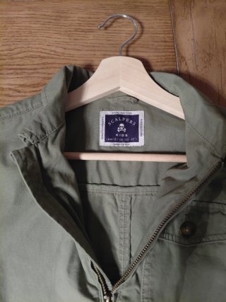 Parka niño Scalpers Talla 12 años verde caqui.