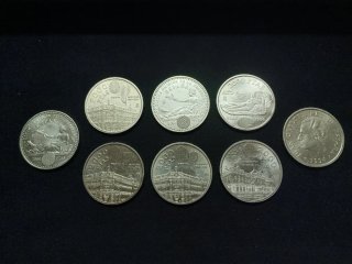 Monedas PLATA 2000 Pesetas 8 Unidades