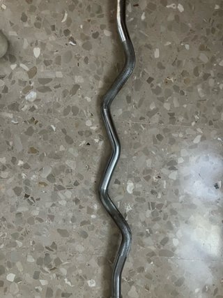 Barra Z Cromada para Pesas
