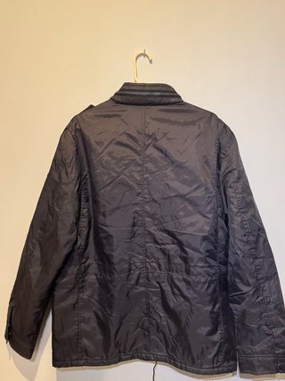 Chaqueta Negra/Azul tipo parka multibolsillos