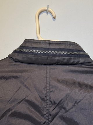 Chaqueta Negra/Azul tipo parka multibolsillos