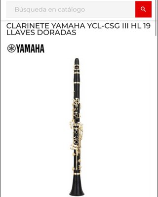 Clarinete Yamaha YCL-CSG III HL Dorado