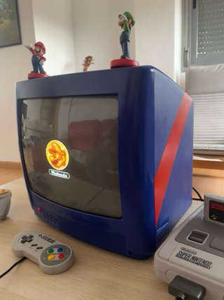 Televisor CRT Custom Nintendo Azul