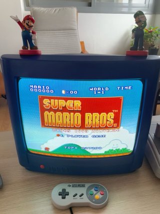 Televisor CRT Custom Nintendo Azul