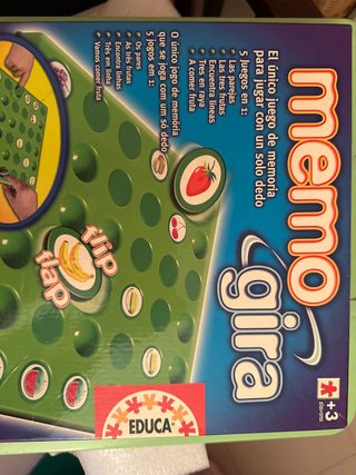 Juego de mesa Memo Gira Educa