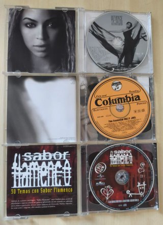 Lote 3 CDs: Beyoncé, Billy Joel, Flamenco