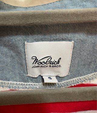 Polo Woolrich righe rosso bianco donna S
