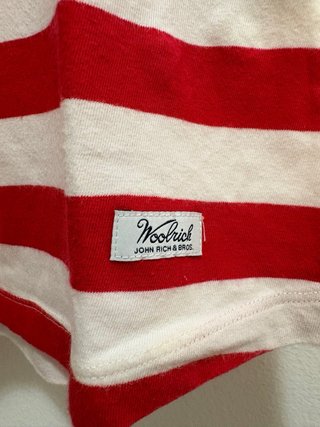 Polo Woolrich righe rosso bianco donna S