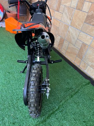 Minicross49cc Infantil Negra/Naranja Nueva