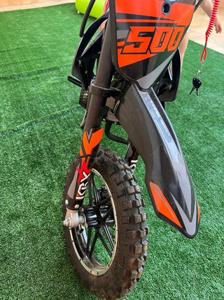 Minicross49cc Infantil Negra/Naranja Nueva