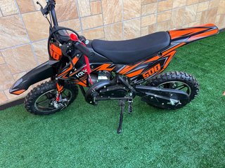 Minicross49cc Infantil Negra/Naranja Nueva