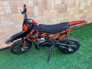 Minicross49cc Infantil Negra/Naranja Nueva