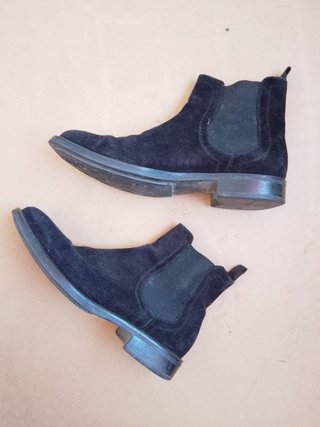 Stivaletti Chelsea Tremp Pelle Camoscio Blu 39