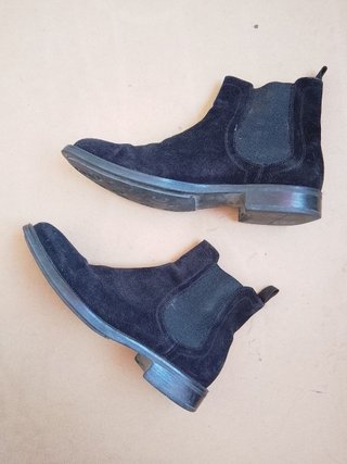 Stivaletti Chelsea Tremp Pelle Camoscio Blu 39