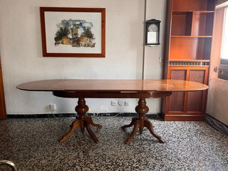 Mesa comedor extensible madera maciza vintage