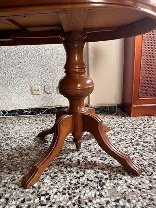 Mesa comedor extensible madera maciza vintage